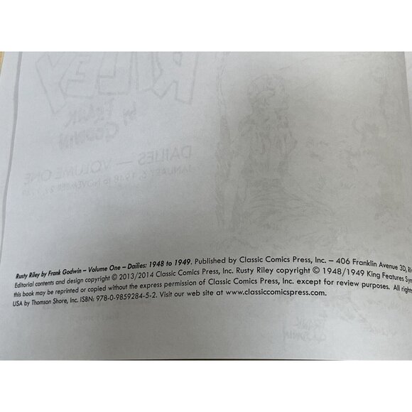 New! Rusty Riley by Frank Godwin Vol. 1 Book 1948 - 1949 Hardcover Classic Comic - Picture 5 of 5